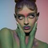 Beauty alien make up raw photos for retouching practice